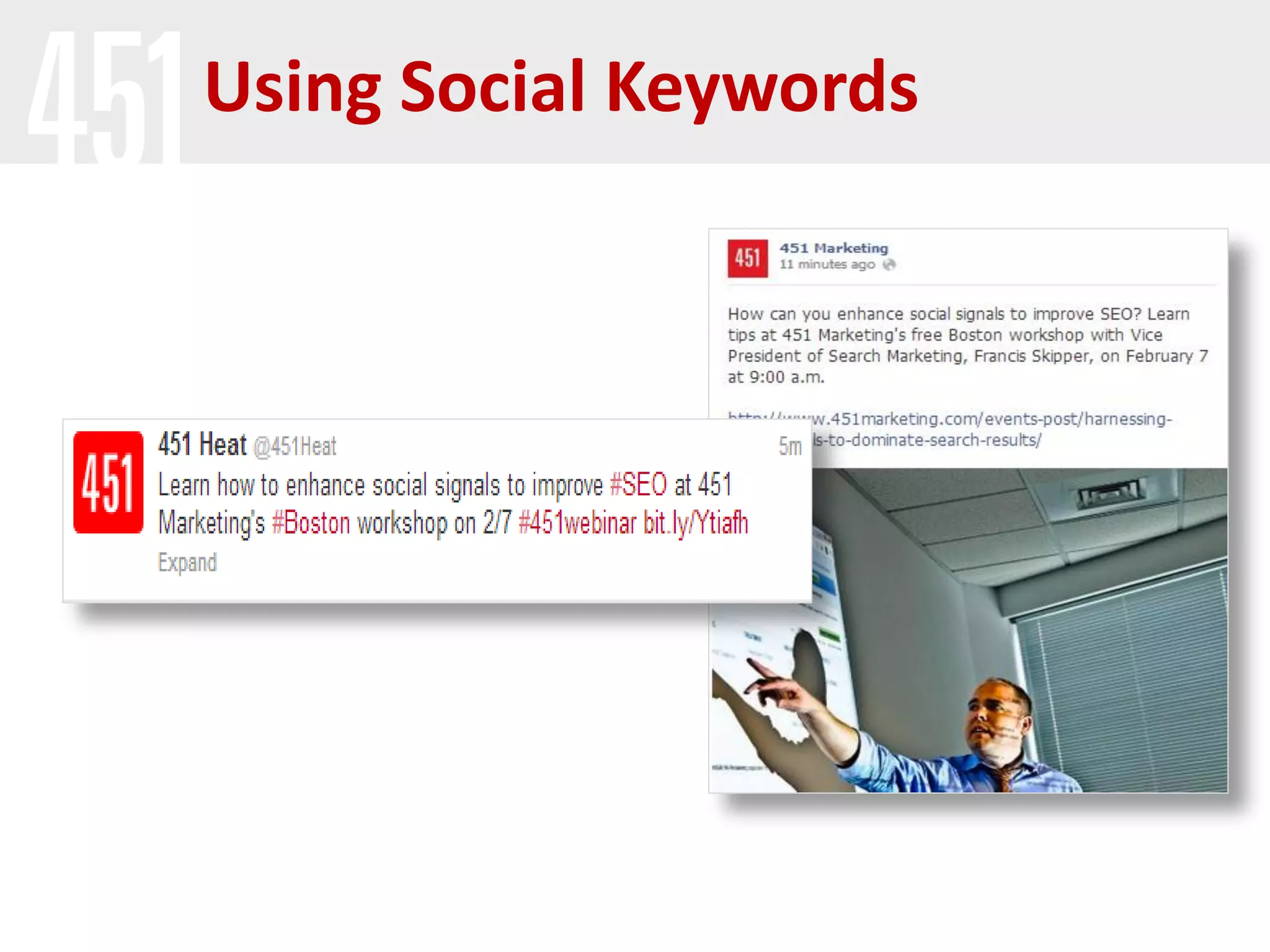 Using Social Keywords
 