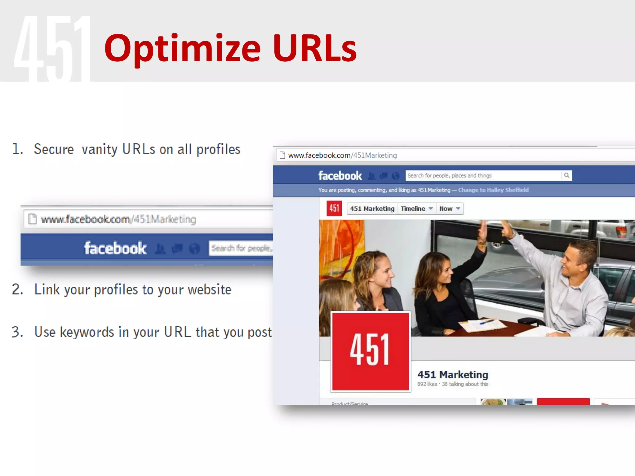 Optimize URLs
 