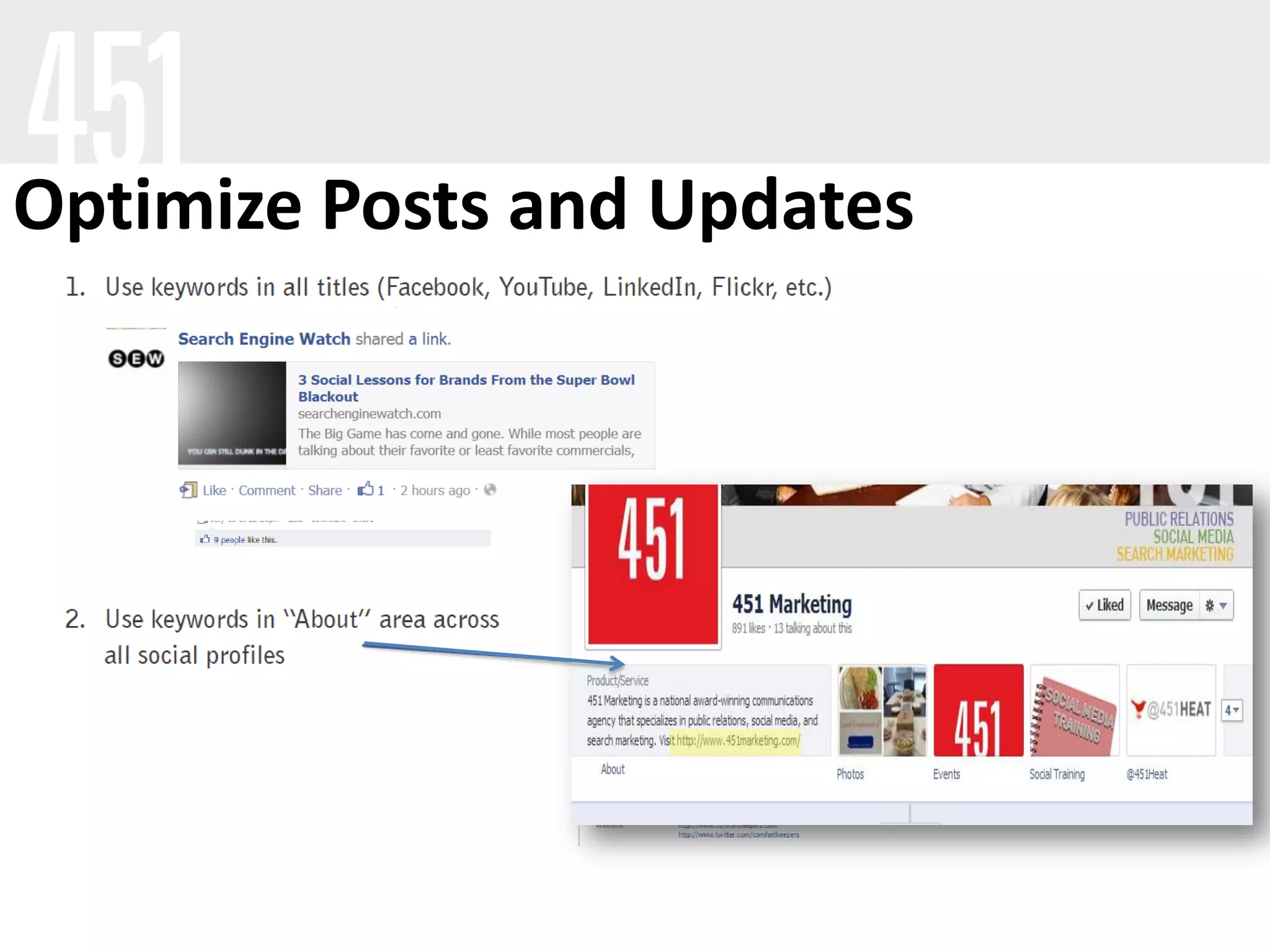 Optimize Posts and Updates
 