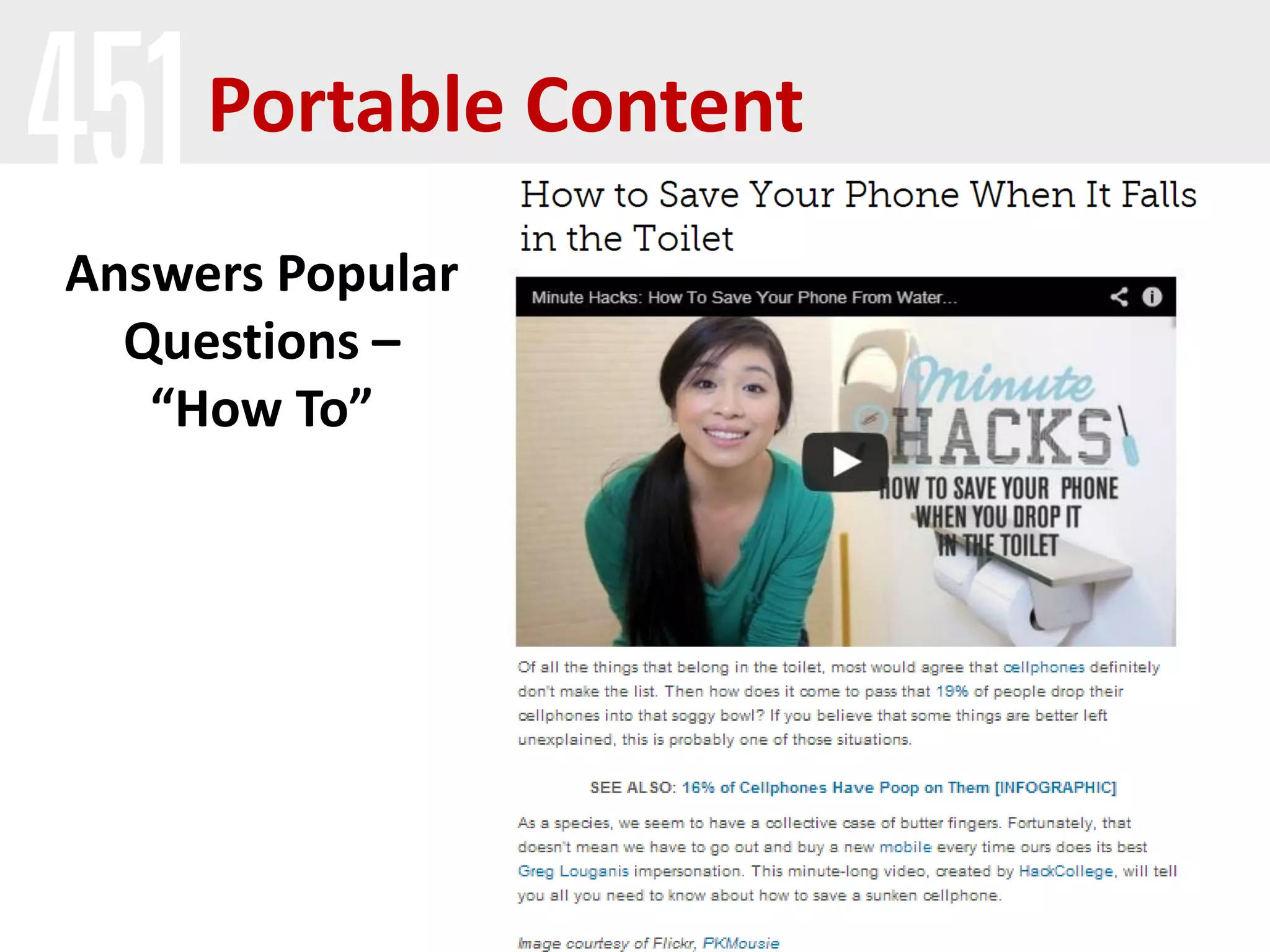 Portable Content
Answers Popular
  Questions –
   “How To”
 