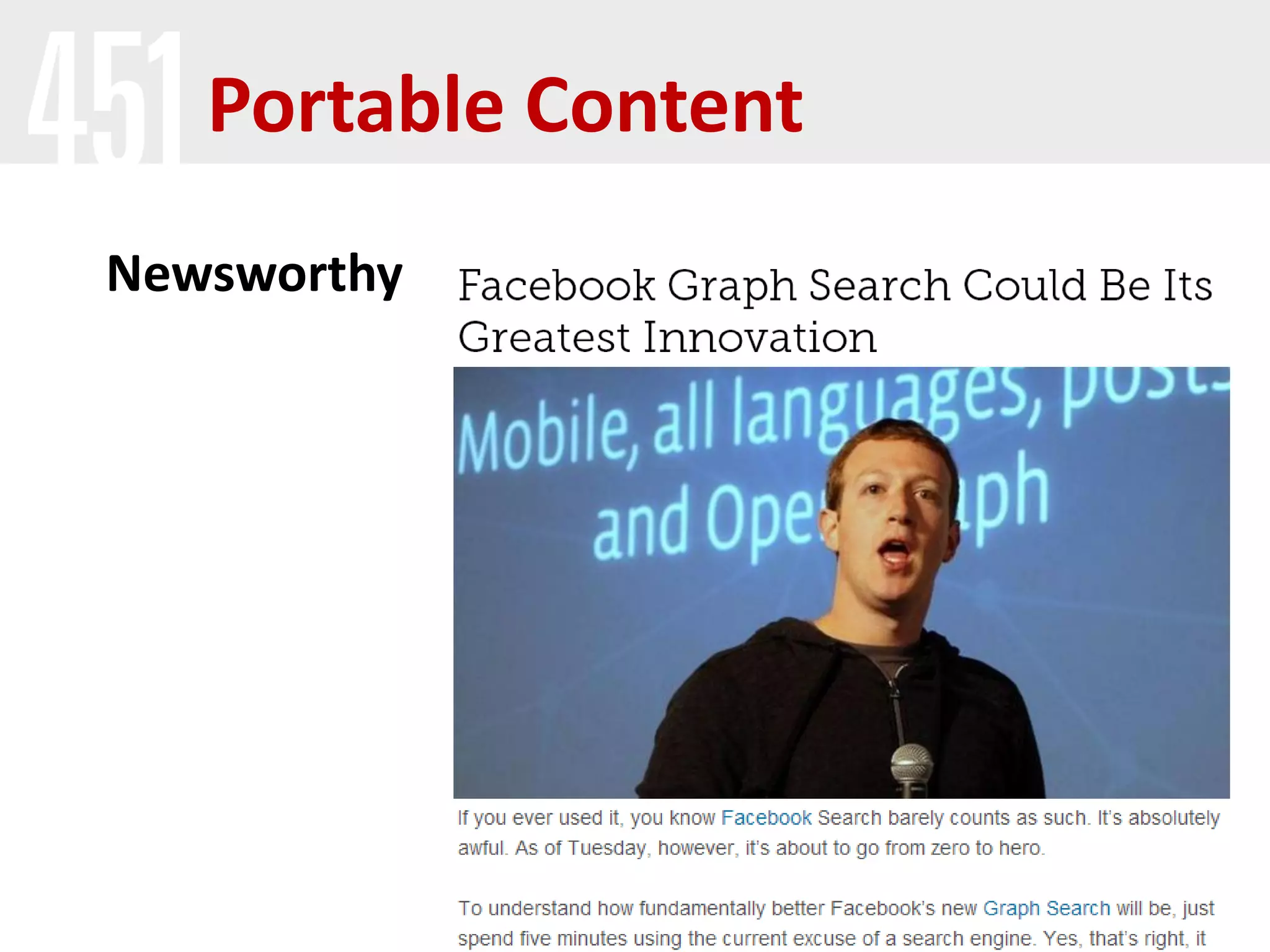 Portable Content
Newsworthy
 