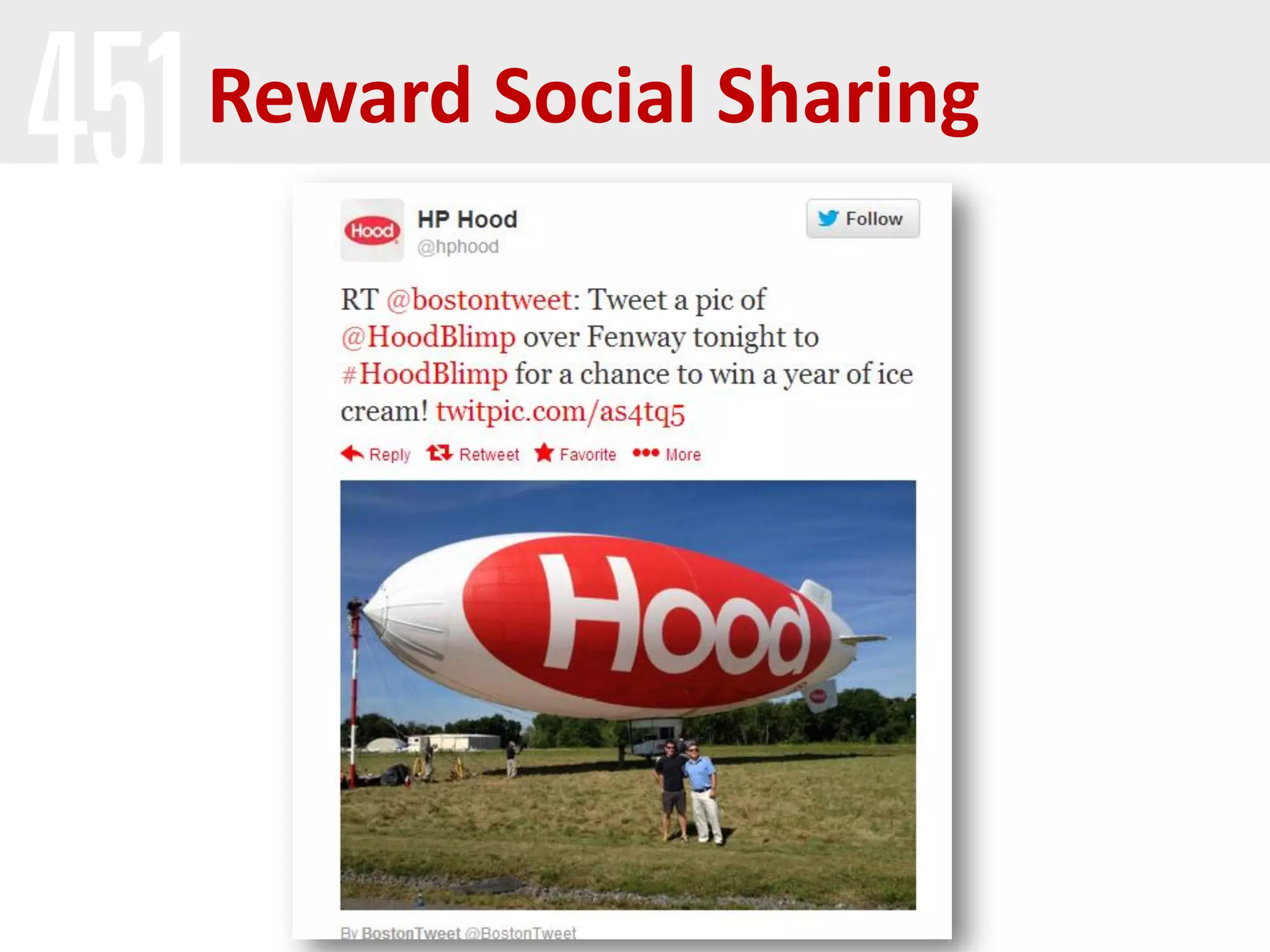 Reward Social Sharing
 