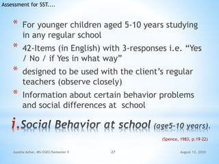 Sst Knowledge Social Skills Training (SST) for Students | PPTX