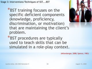 Social Skills Training (SST) for Students | PPTX