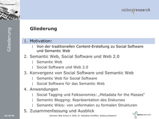 Social Software und Web 2.0: Semantic Wikis, Social Tagging und eLearning 2.0