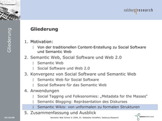 Social Software und Web 2.0: Semantic Wikis, Social Tagging und eLearning 2.0