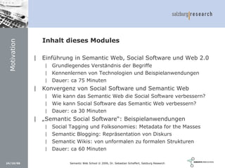 Social Software und Web 2.0: Semantic Wikis, Social Tagging und eLearning 2.0