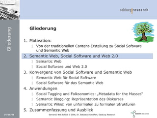 Social Software und Web 2.0: Semantic Wikis, Social Tagging und eLearning 2.0