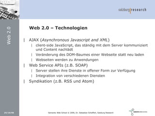 Social Software und Web 2.0: Semantic Wikis, Social Tagging und eLearning 2.0