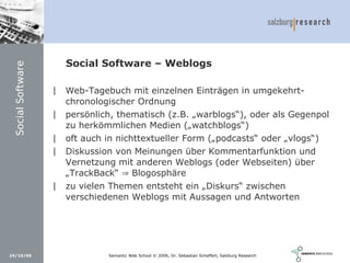 Social Software und Web 2.0: Semantic Wikis, Social Tagging und eLearning 2.0