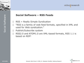 Social Software und Web 2.0: Semantic Wikis, Social Tagging und eLearning 2.0