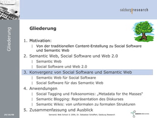 Social Software und Web 2.0: Semantic Wikis, Social Tagging und eLearning 2.0