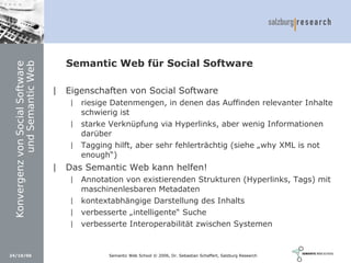 Social Software und Web 2.0: Semantic Wikis, Social Tagging und eLearning 2.0