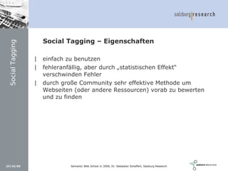 Social Software und Web 2.0: Semantic Wikis, Social Tagging und eLearning 2.0