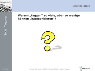 Social Software und Web 2.0: Semantic Wikis, Social Tagging und eLearning 2.0