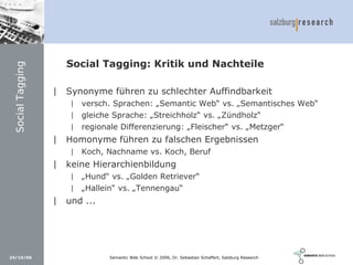 Social Software und Web 2.0: Semantic Wikis, Social Tagging und eLearning 2.0