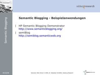 Social Software und Web 2.0: Semantic Wikis, Social Tagging und eLearning 2.0