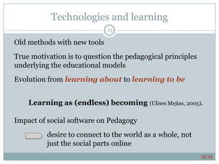 linking individuals with little regard to space;