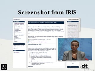 Screenshot from IRIS 