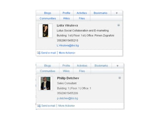 Social Software for Business Case Study - IBS Bulgaria