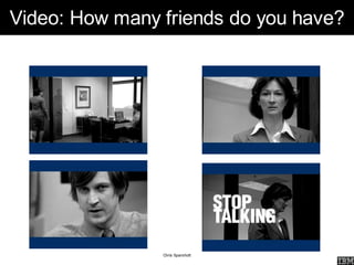 Video: How many friends do you have?




                Chris Sparshott
 