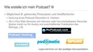 Was ist ein Wiki?
‣ wikiwiki = schnell (hawaiianisch)
‣ kollaborativer Webspace
 ‣ jeder kann Inhalt ergänzen und
 ‣ bereits veröffentlichten Inhalt
   verändern
‣ editierbares Formularfeld
‣ Seiten können beliebig
  untereinander verlinkt werden
‣ ähnelt Content Management
  System                                vgl. Abfalterer, 2007
                                      vgl. Richardson, 2006
 