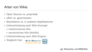 Social Networking
‣ Tools, zur Darstellung der eigenen Person sowie des eigenen Netzwerkes (= alle
  Beziehungen, über die eine Person online [und ofﬂine] verfügt & zurückgreifen
  kann)
‣ Kommunikation und Interaktion dient zur Kontaktaufnahme und -pﬂege
‣ Unterscheidung in
  ‣ Business Networking (z. B. Xing, LinkedIn)
  ‣ Private Networking (z. B. MySpace, Facebook, VZ‘s)
‣ Informationen über Personen in (Learning-)Communities:
‣ Kommunikationsmittel
  ‣ Netzwerk von Freunden und Bekannten
  ‣ gemeinsamen Tätigkeiten & Interessen
                                                         Bernhardt / Kirchner 2007
 