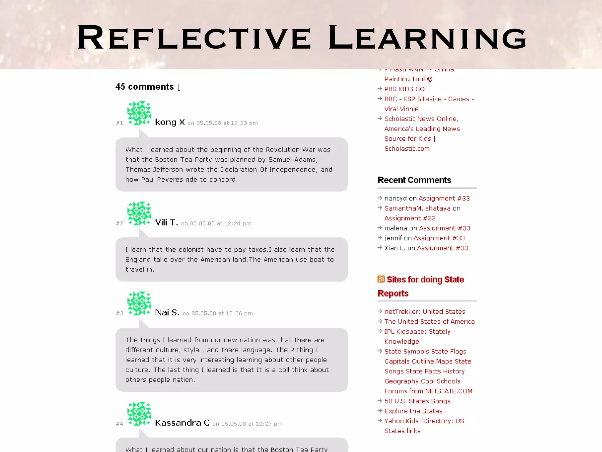 Reflective Learning 