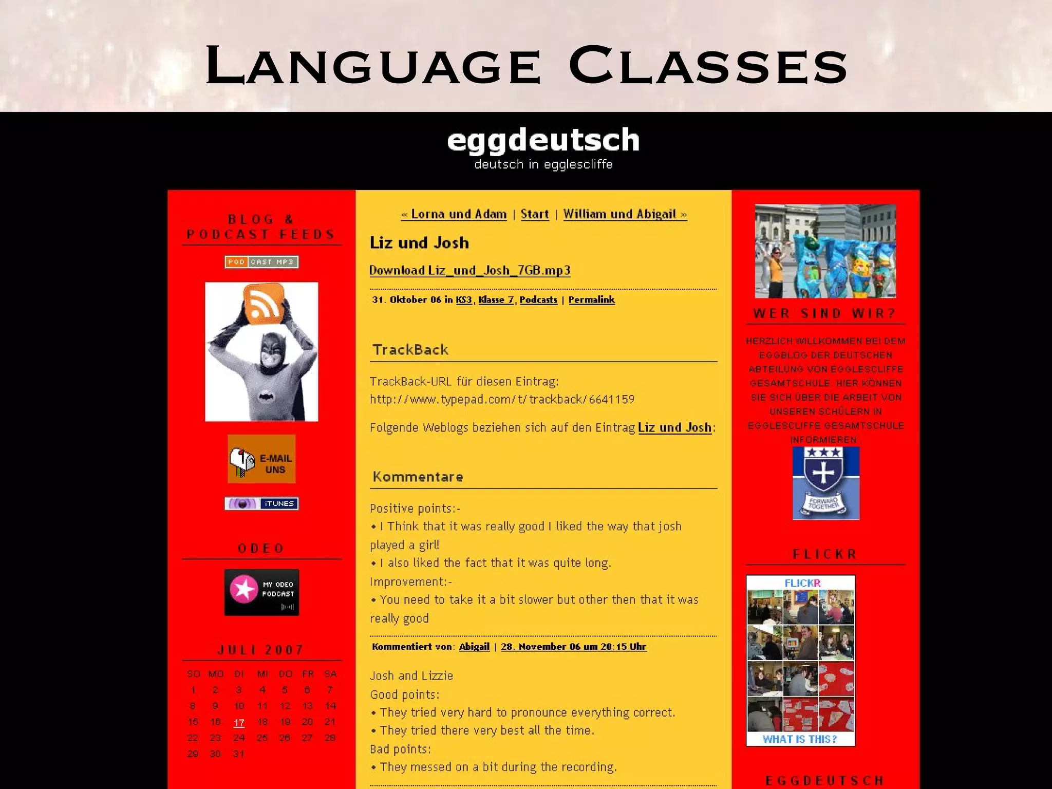 Language Classes 