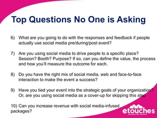 Specific pages for speakers, exhibitors, attendees