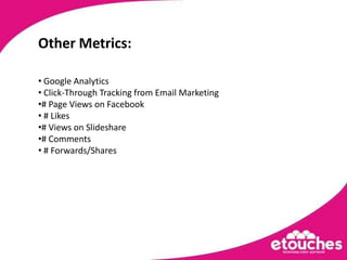  Truth is that the tools are out there and easy to do, but people don’t know