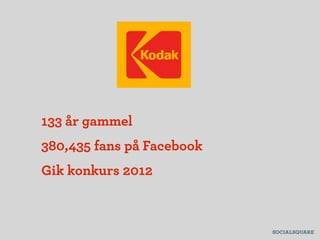 133 år gammel
380,435 fanspå Facebook
Gik konkurs 2012
 