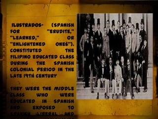 Given certain roles in the Church, such as assisting the priest in pastoral and religious activitiesCostume of a family belonging to Principalía during the 19th century. 