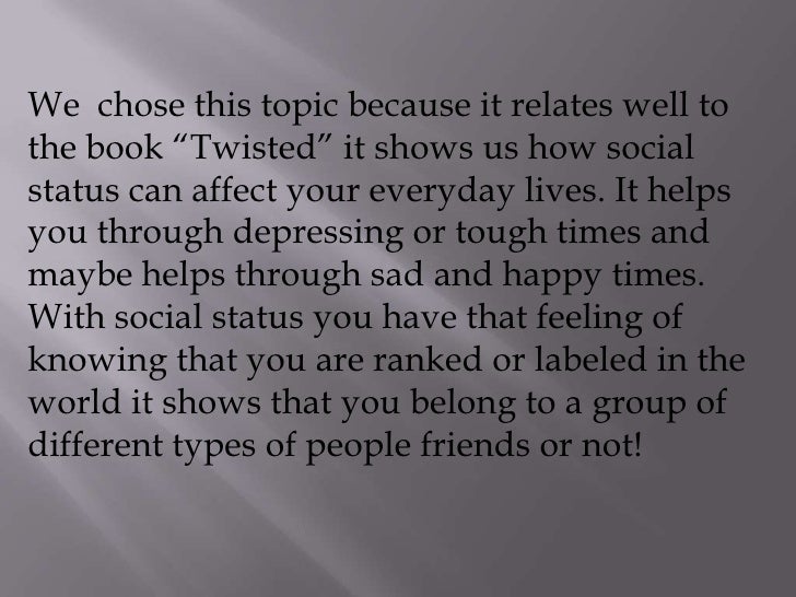 Social status power point