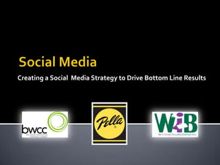 Social Media Creating a Social  Media Strategy to Drive Bottom Line Results 