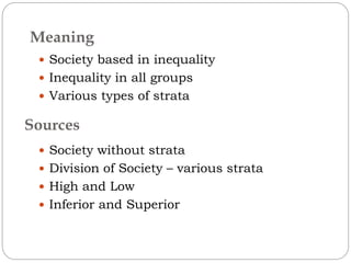 Social stratifiacation (Sociology) | PPTX