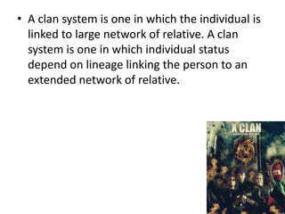 Social classIt is a type of social stratification, based primarily on the possession of money or material possession.