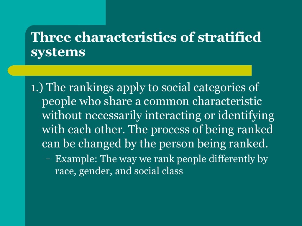Social stratification