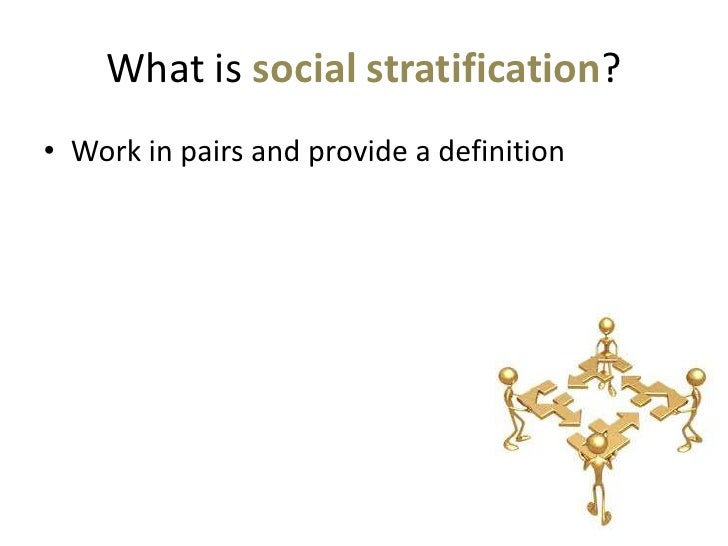 define social stratification