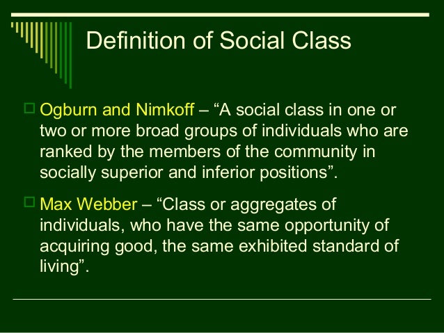define social stratification