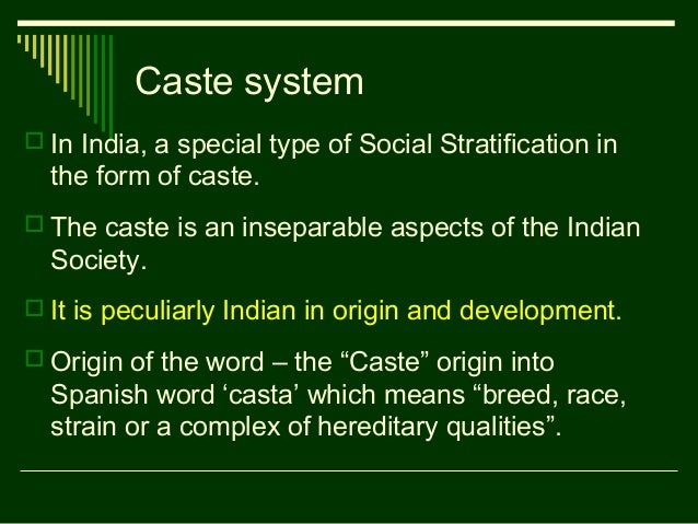 define social stratification