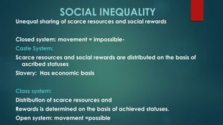 basis of social stratification