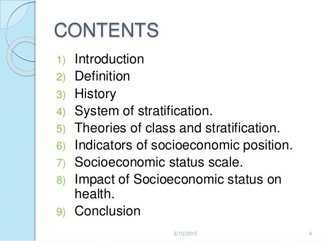 define social stratification