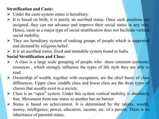 Social stratification | PPTX