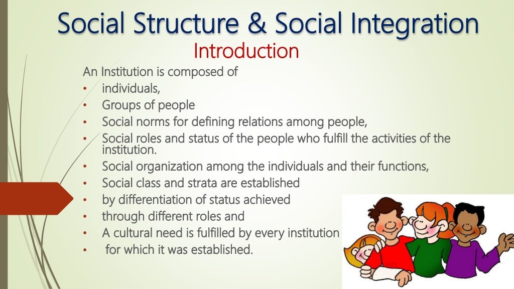 Social structure & social integration chap 24