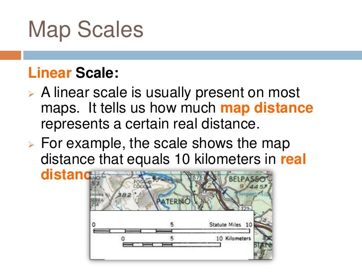 What Is A Line Scale In Geography
