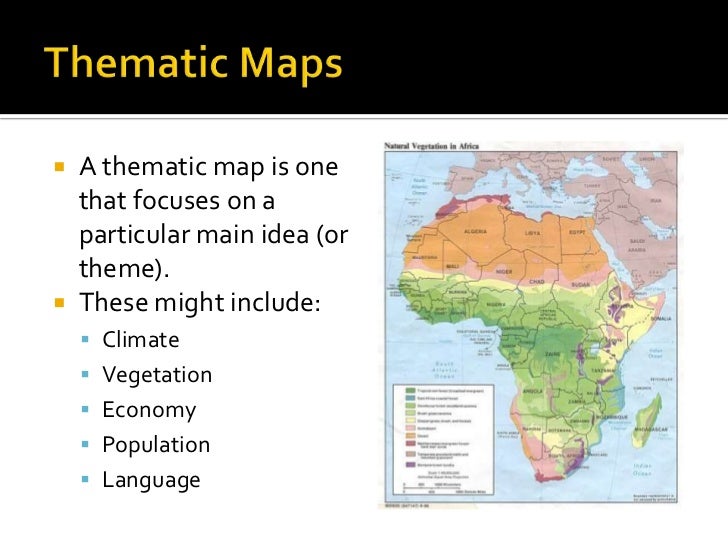 geography skills thematic maps climate theme map