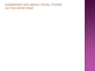 Social studies methods and concepts for primary esoc