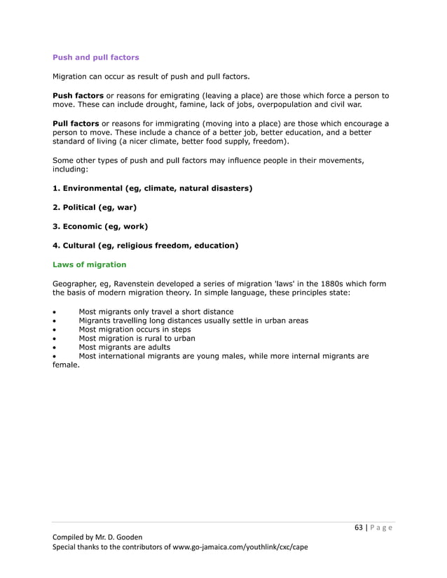 Social Studies Notes And Revision