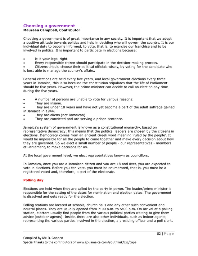 Social Studies Notes And Revision